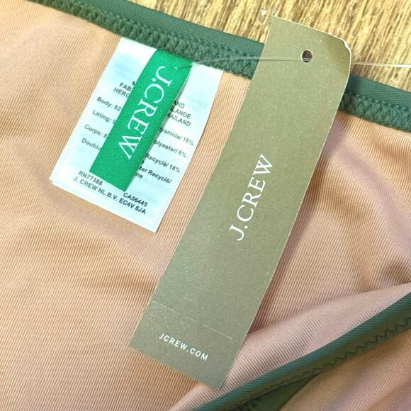 J. Crew Heritage 1989 High-Leg Bikini Bottom in Cool Cypress Size Small - Picture 6 of 7